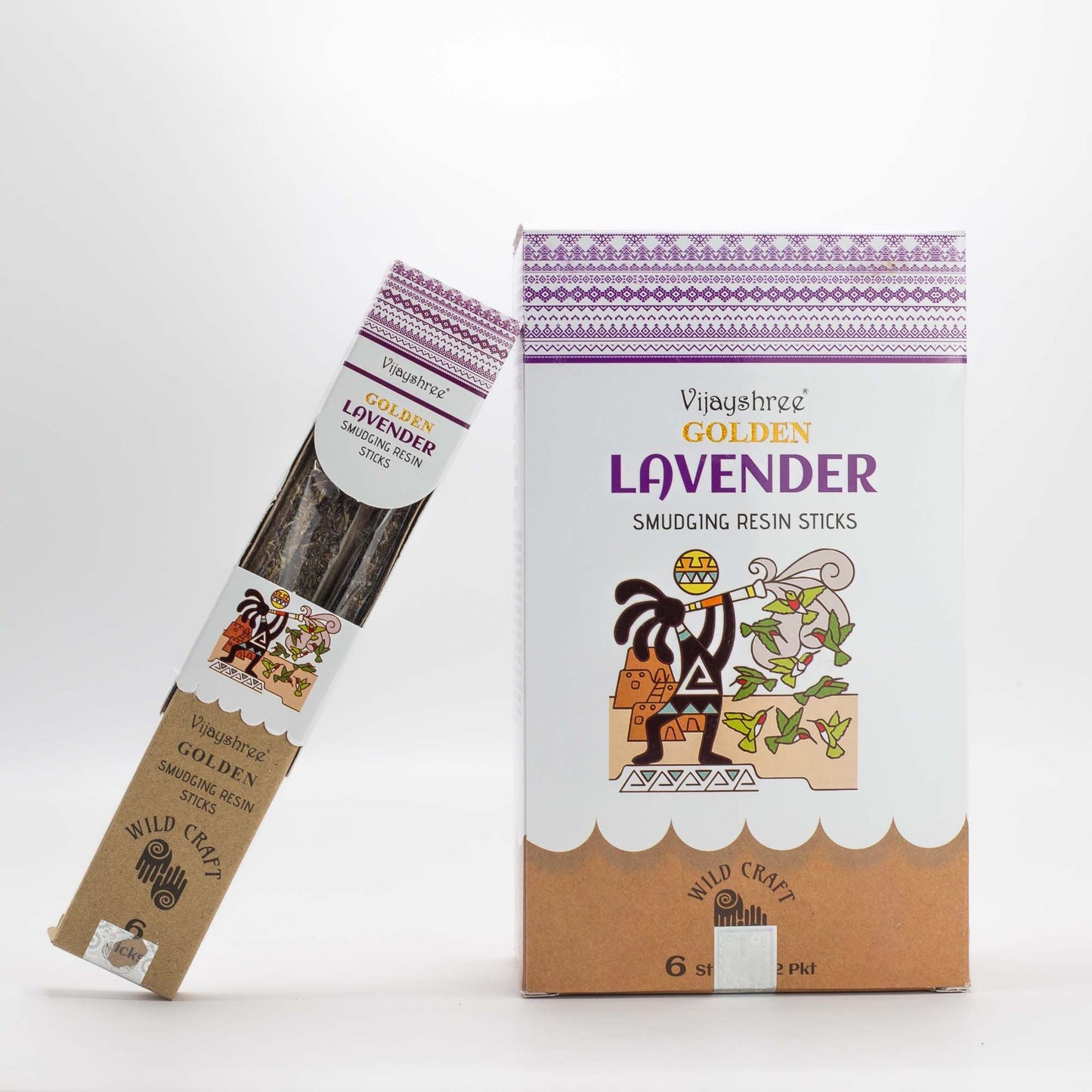 Palitos de resina para sahumar de Lavanda Dorada - 30g