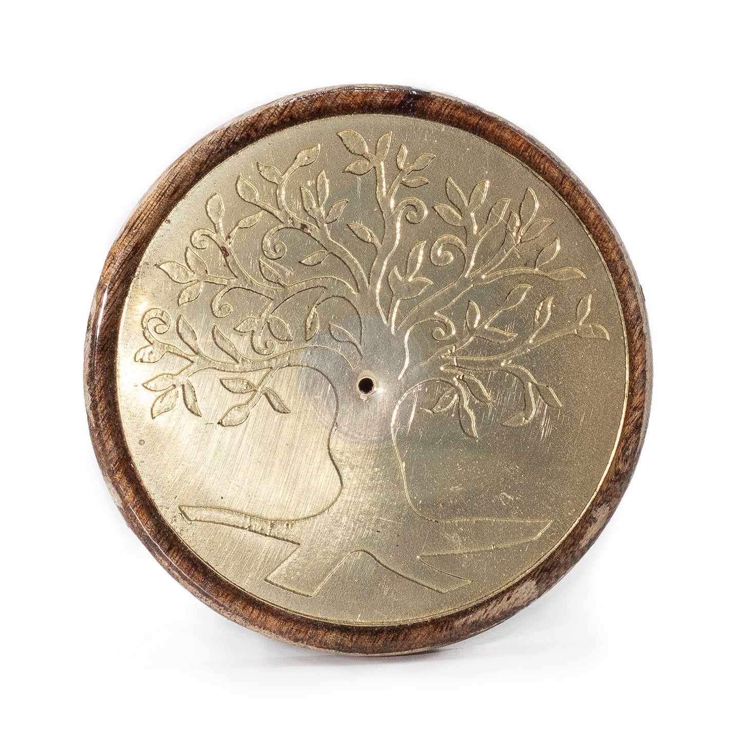 Oro sobre madera de mango - Árbol de la vida - Soporte de Incienso