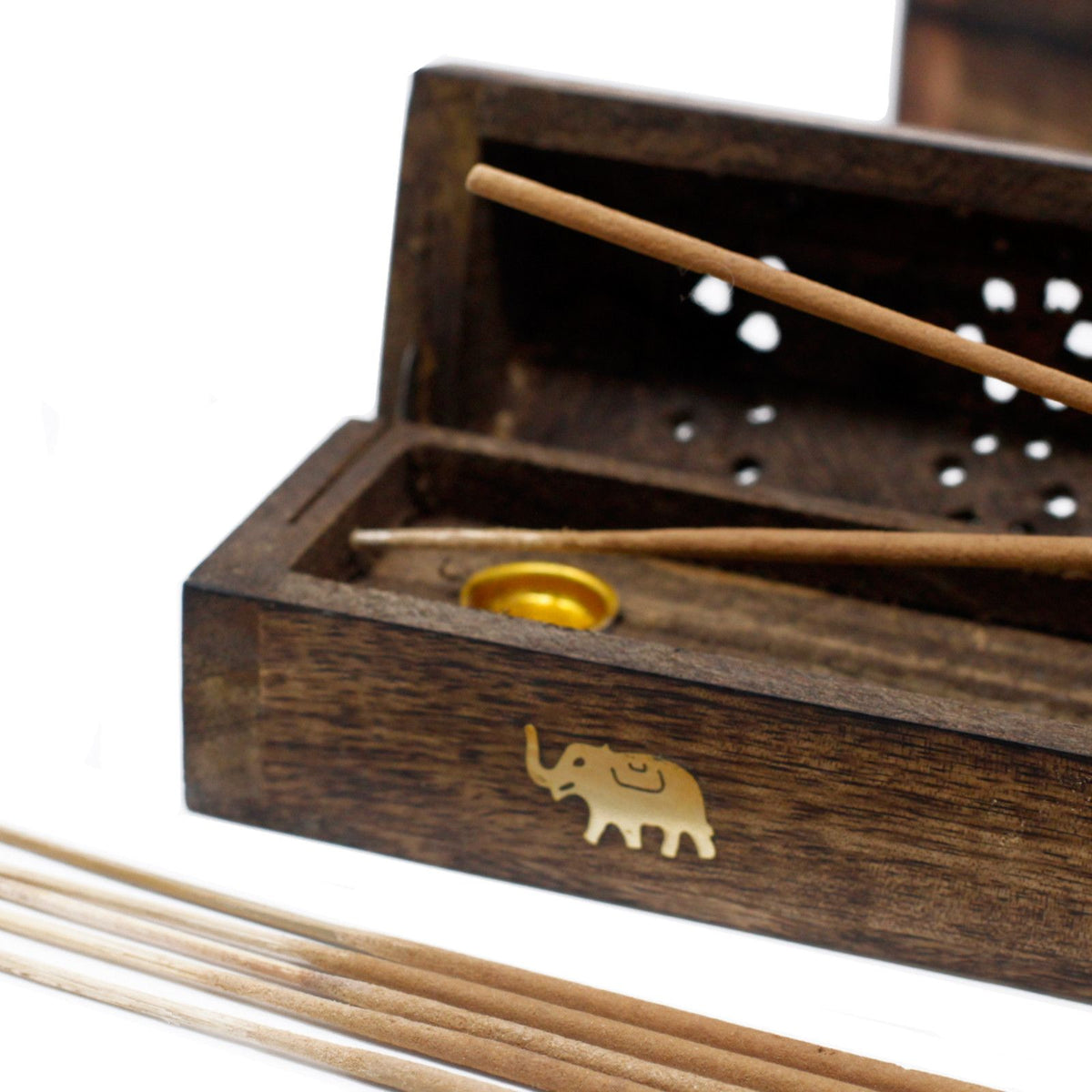 Smoke Boxes Natural Mango Wood - Soporte de Incienso
