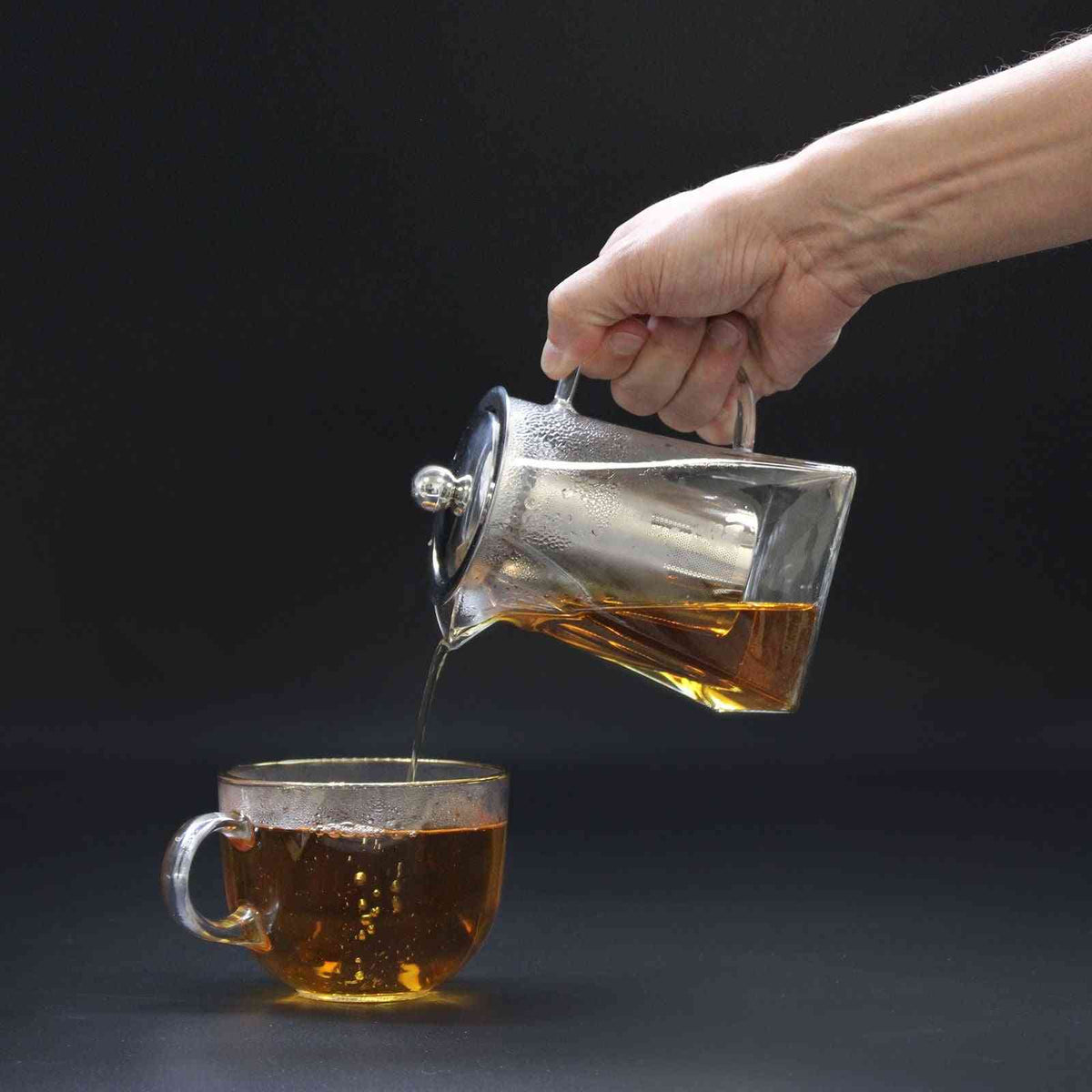 Tetera con infusor de vidrio - Forma de torre - 780ml