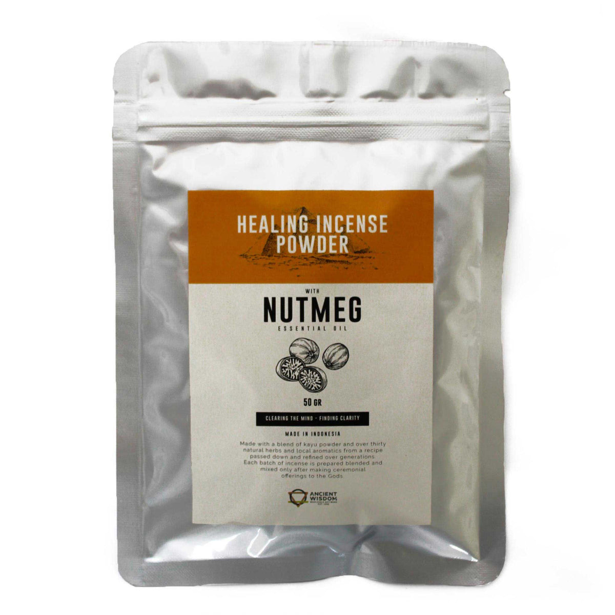 Healing Incense Powder - Nutmeg 50gm - Polvo de incienso curativo | El Bazar de Tizar