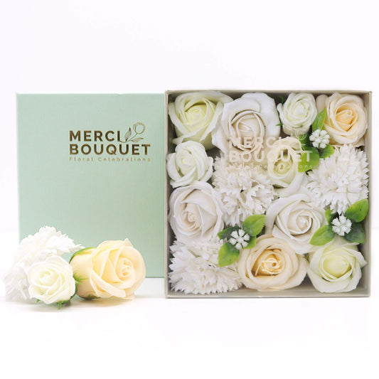 Square Box - Wedding Blessings - White and Ivory