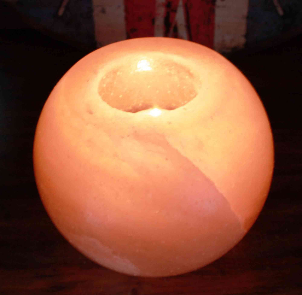 Soporte de vela - Redondo | Lámparas de Sal del Himalaya | El Bazar de Tizar