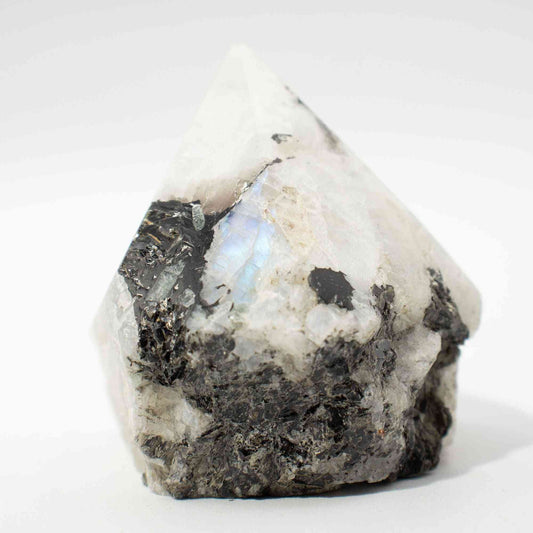 Puntas pulidas de piedra preciosa - Moonstone arcoíris (aproximadamente 5-6 piezas)