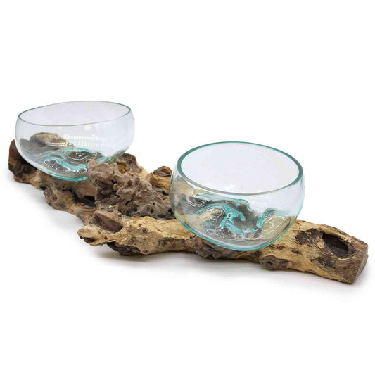 Vidrio en soporte doble extragrande - 70 cm