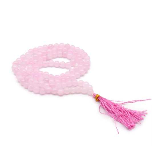 108 Japamala - Cuarzo Rosa - Japamalas de Piedras Naturales