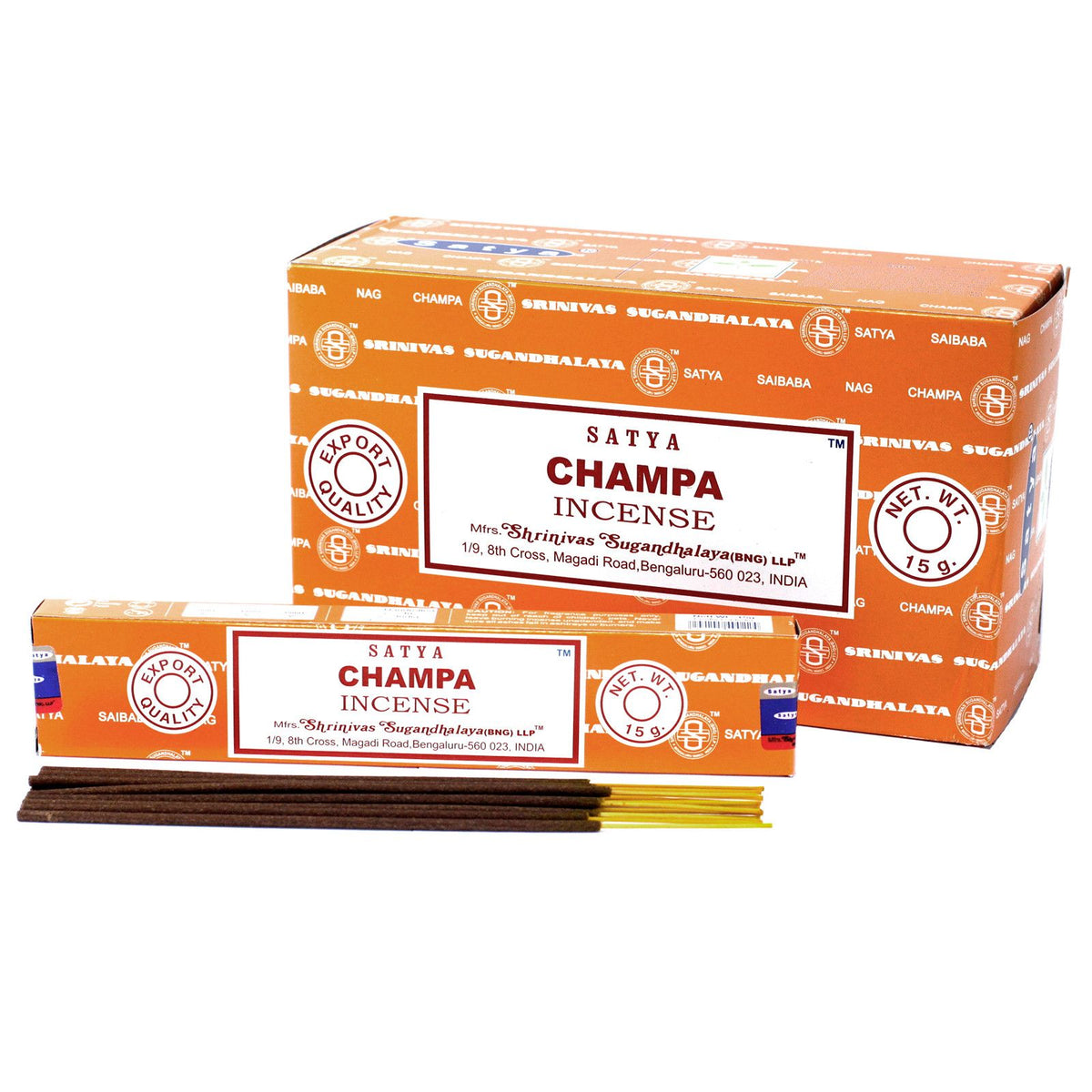 Varillas de Incienso Satya 15gm - Champa - Artisan Product Handmade Made In India | El Bazar de Tizar