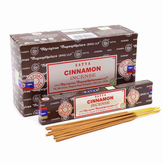 Incienso Satya Sticks 15g - Canela - Artisan Product Handmade Made In India | El Bazar de Tizar