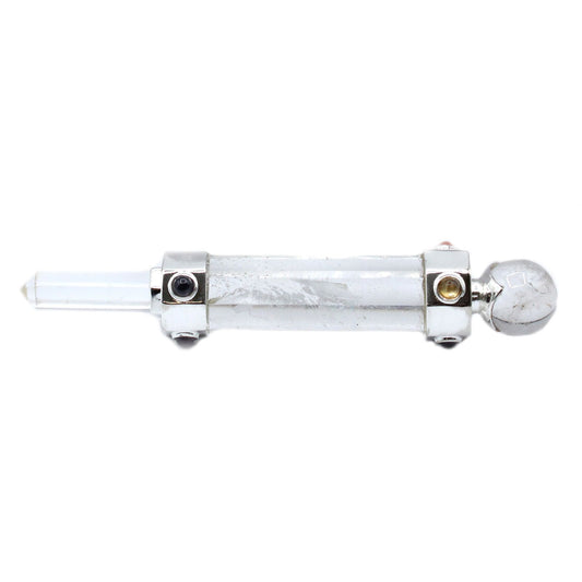 Varita Curativa de Cristal Hexgonal - 12 cm - Cuarzo de Roca - Varitas de Sanación con Cristales