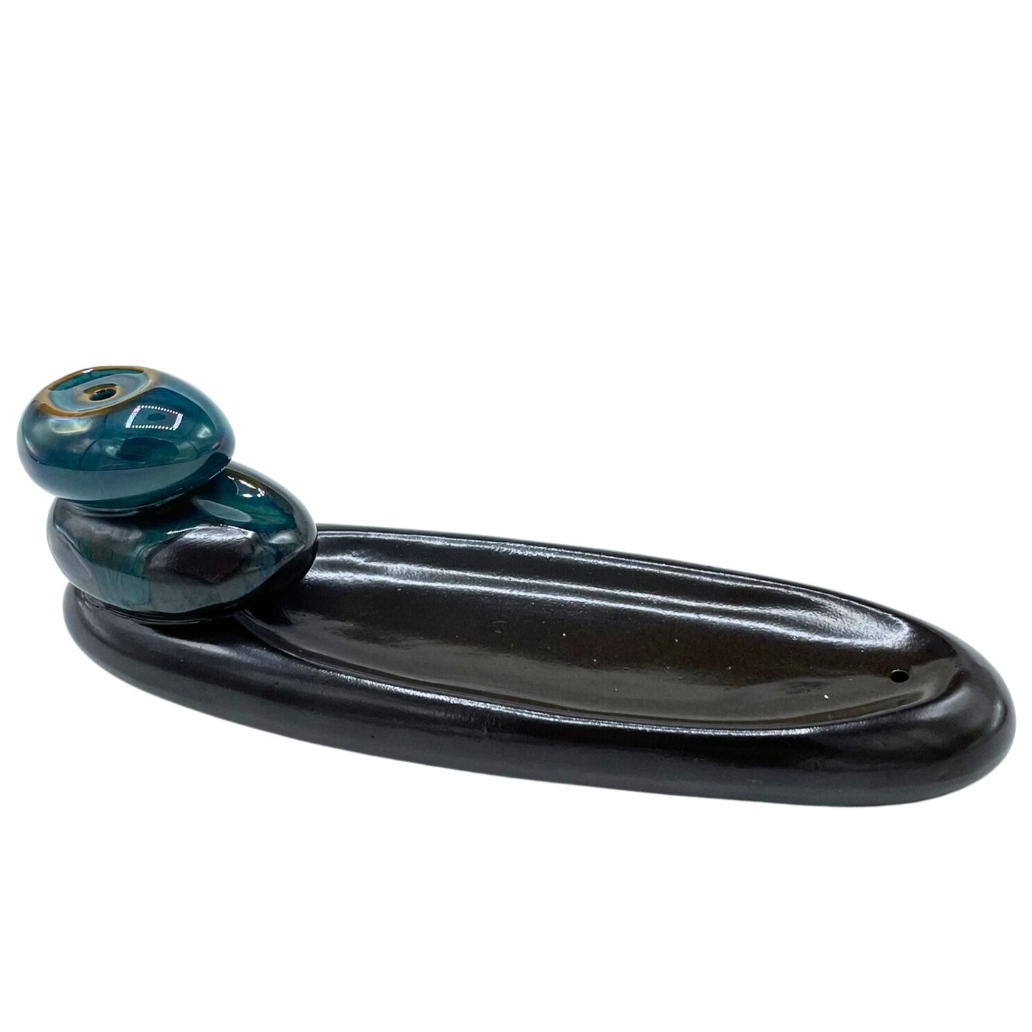 Quemador de Incienso de Reflujo - Zen Pebbles Classic | Quemador de Incienso de Flujo Inverso | El Bazar de Tizar