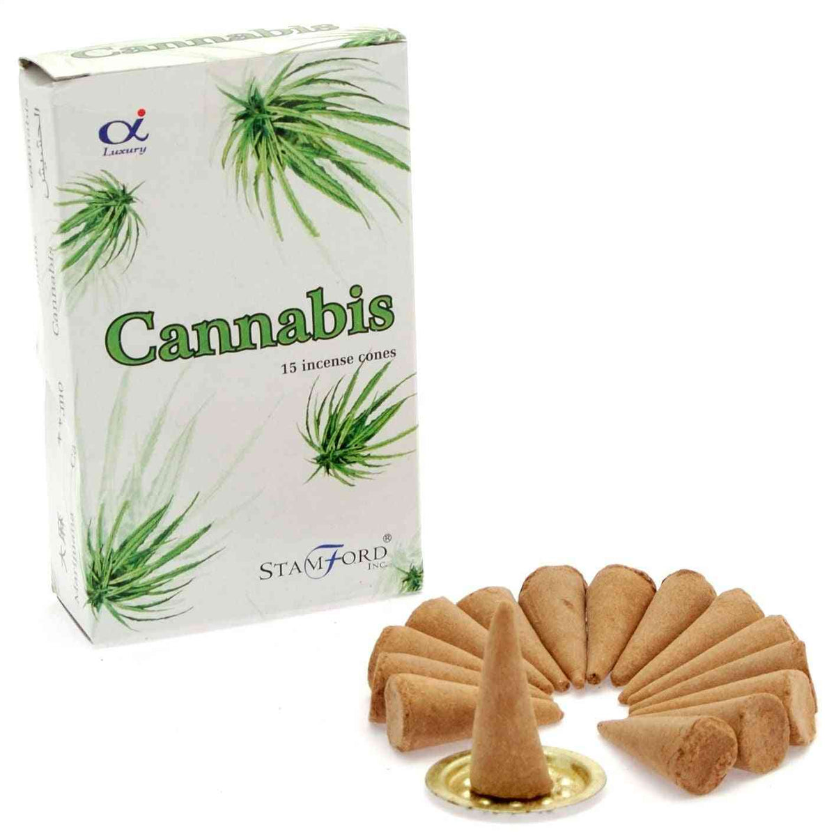 Conos de incienso de cannabis - Incienso Stamford Premium Conos | El Bazar de Tizar
