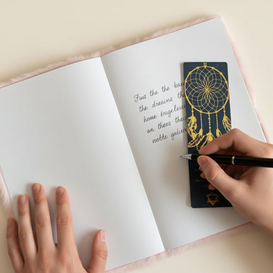 Diario de sueños de tapa blanda - 80 páginas - Mensajes a la luz de la luna
