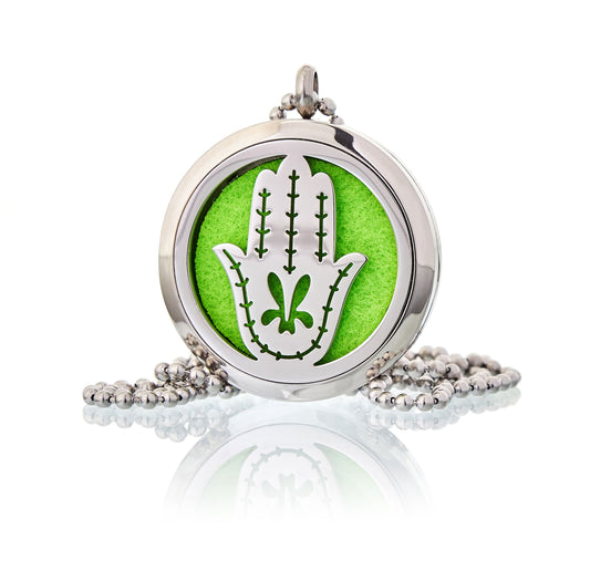 30mm Mano de Fatima Difusores de Aromaterapia + Aceites Esenciales - Collares Difusores de Aromaterapia