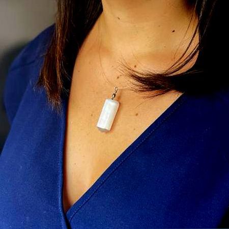 Oblix Selenite Pendant