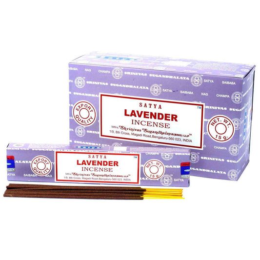 Varillas de Incienso Satya 15gm - Lavanda - Artisan Product Handmade Made In India | El Bazar de Tizar