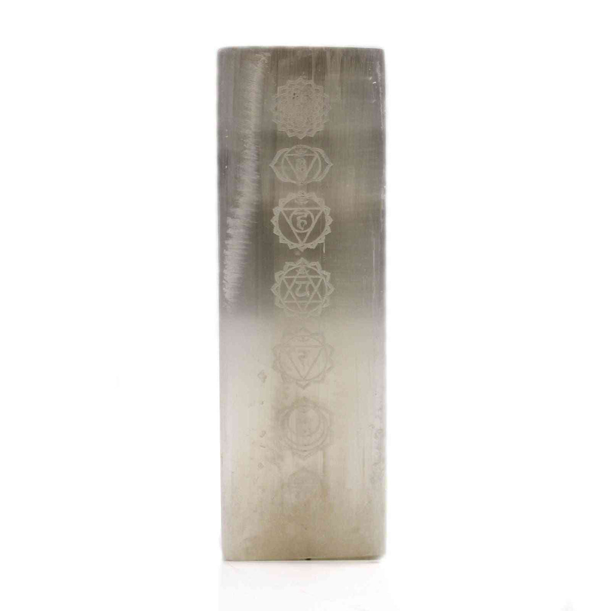 Lámpara Bloque Selenita 25cm - Lámpara Chakra - Lámpara de Selenita