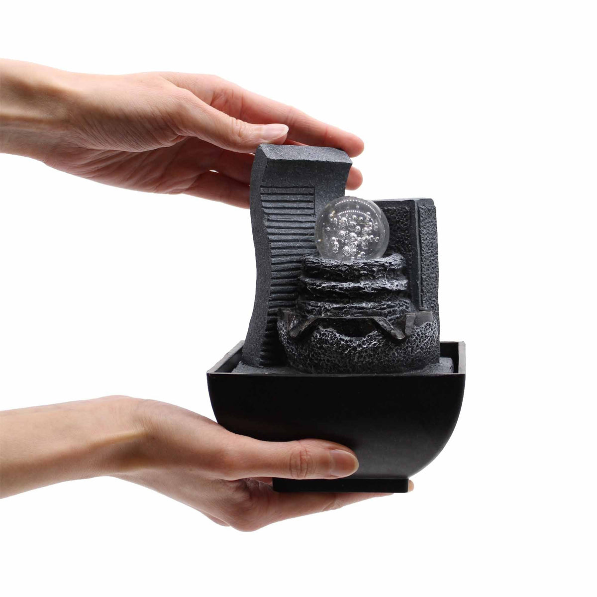 Tabletop water feature - 18 cm - Cascading rock formation