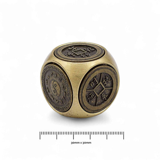 Fortuna del Feng Shui - Dados de Símbolos del Zodíaco Tradicional - feng-shui laton-macizo spinner-feng-shui | El Bazar de Ti