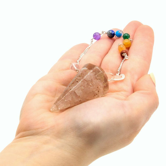 Péndulo de orgonita Power Chakra - Cuarzo rosa - Péndulos de Chakra de Orgonita, chakra