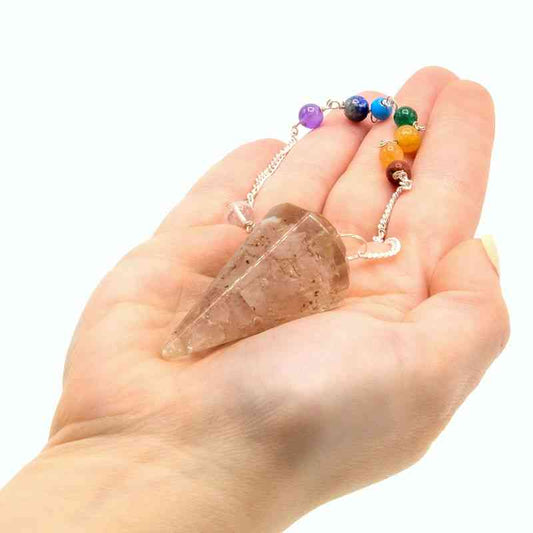 Péndulo de orgonita Power Chakra - Cuarzo rosa - Péndulos de Chakra de Orgonita, chakra