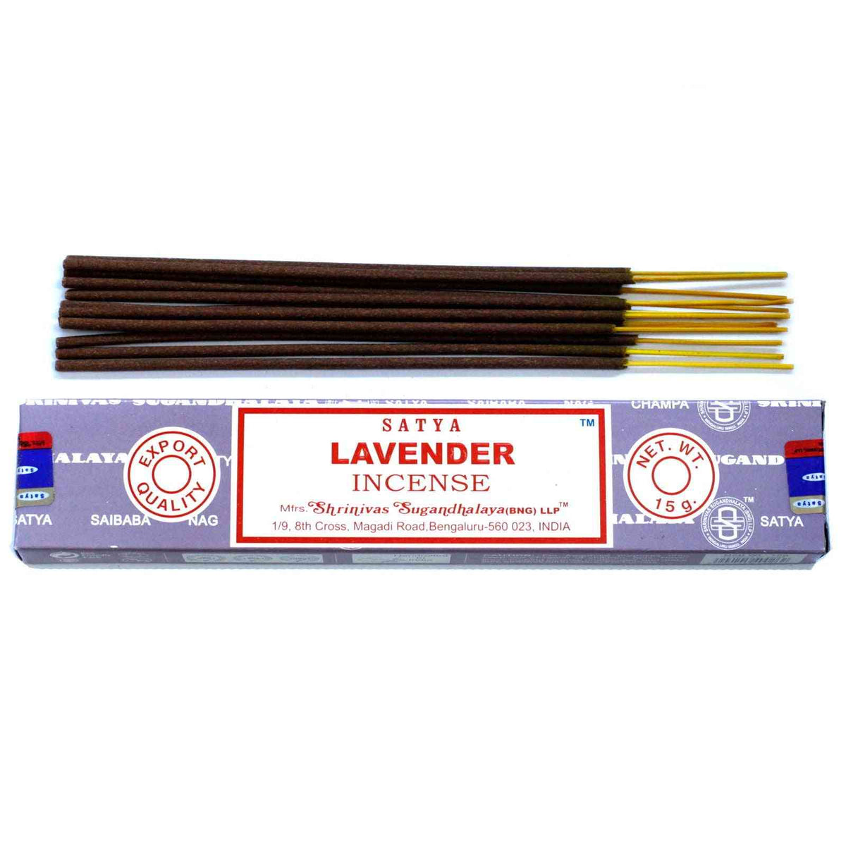 Varillas de Incienso Satya 15gm - Lavanda - Artisan Product Handmade Made In India | El Bazar de Tizar