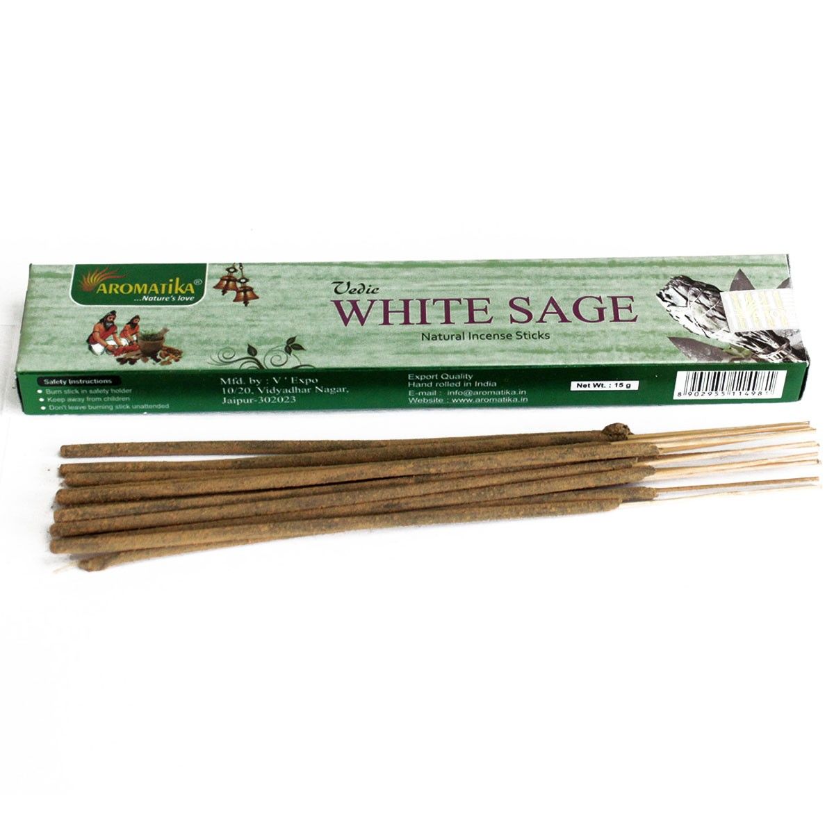 Védica - Palitos de incienso - Salvia Blanca - Védico - Palitos de incienso