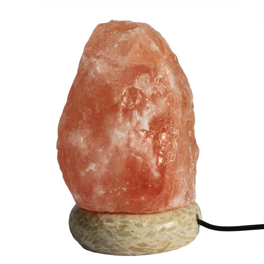 Lámpara de Sal del Himalaya · USB · 11,5 cm - artesanal decoración iluminación | El Bazar de Tizar