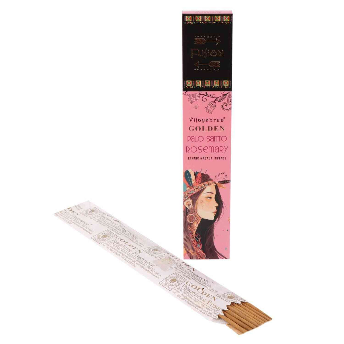 15g Palo Santo de Oro y Romero - Varillas de Incienso de Palo Santo