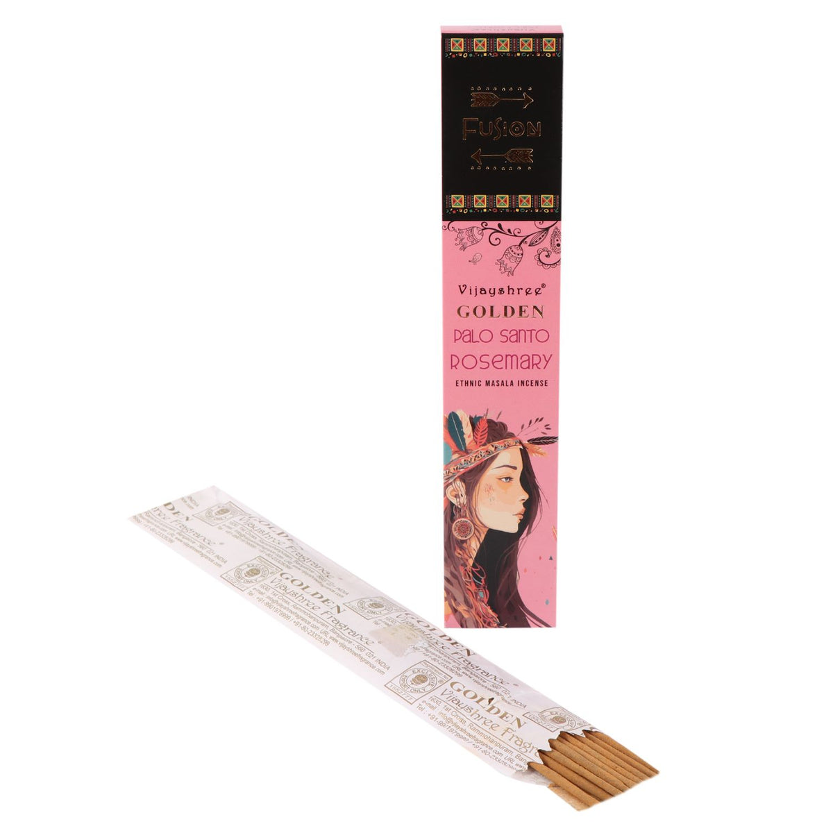 15g Palo Santo de Oro y Romero - Varillas de Incienso de Palo Santo