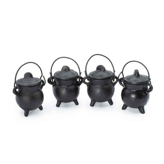 Calderos de hierro fundido extra pequeños 5x7 cm - Cuencos y calderos rituales