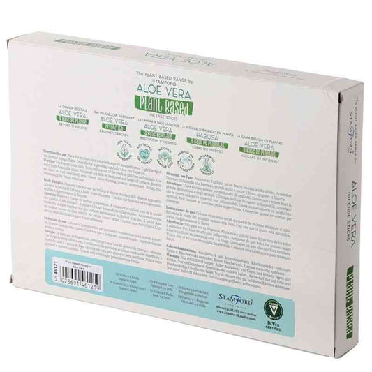 Varitas de Incienso a Base de Plantas - Aloe Vera - Varitas de incienso Premium Stamford a base de plantas