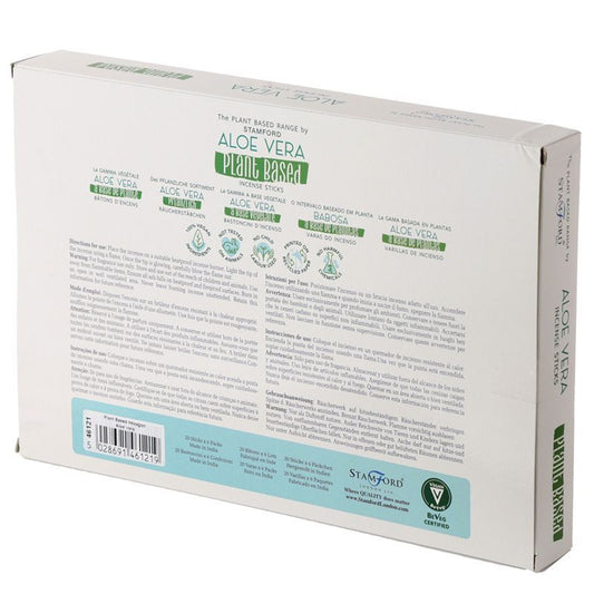 Varitas de Incienso a Base de Plantas - Aloe Vera - Varitas de incienso Premium Stamford a base de plantas