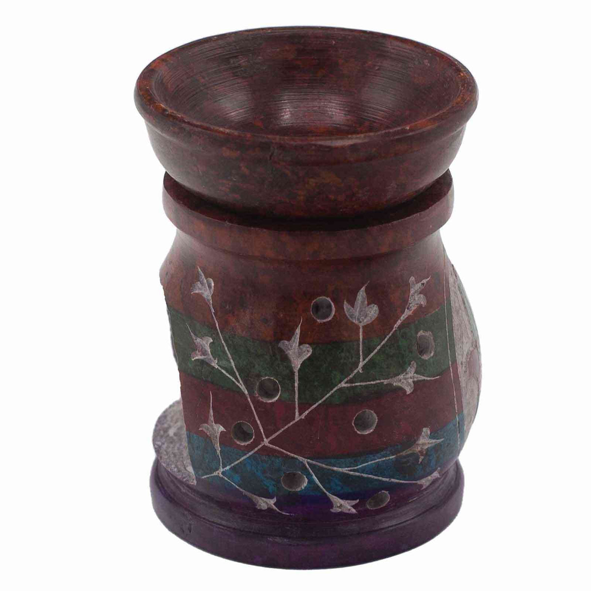 Quemador de Aceite de Esteatita 10cm - Hamsa - Cinco Colores - Quemador de aceite de esteatita | El Bazar de Tizar