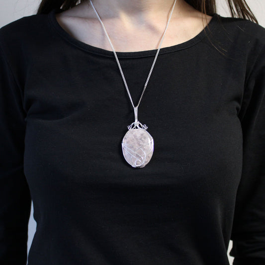 Cascading Wrapped Necklace - Raw Opalite