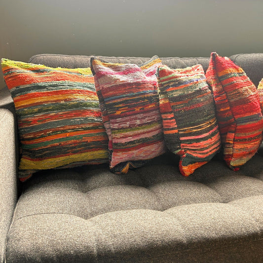 Recycled Mat Cushion Cover - 40x40cm - Charcoal