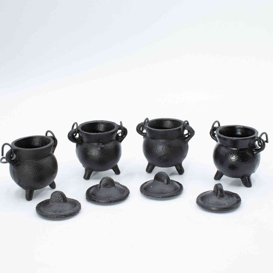 Calderos de hierro fundido extra pequeños 5x7 cm - Cuencos y calderos rituales