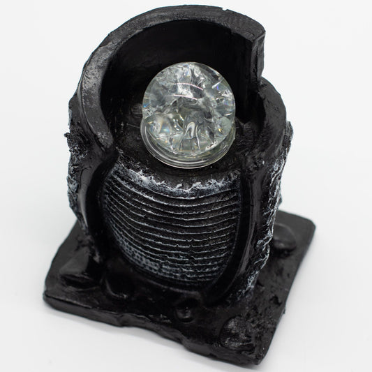Decorative Tabletop Water Fountain - 15x13x20 cm - Water reservoir and glass ball