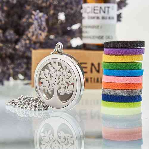Collier diffuseur d'aromathérapie 30mm - Arbre de vie
