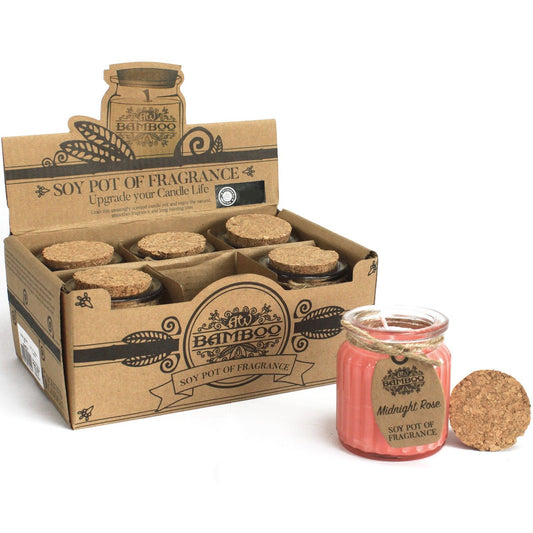 Vela de Cera de Soja Tarro - Rosa - Velas de Cera de Soja