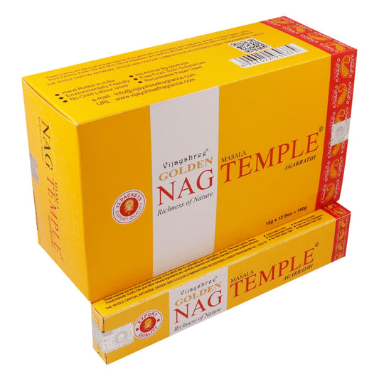 15g Incienso Dorado Nag - Templo - Incienso Golden