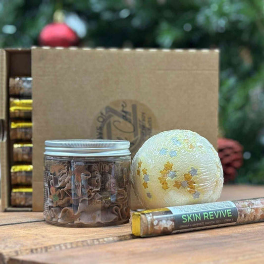 Pack Spa en Casa - bomba-bano Christmas Gift Packaging | El Bazar de Tizar