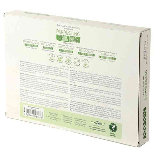 Varitas de Incienso a Base de Plantas - Refrescante - Varitas de incienso Premium Stamford a base de plantas