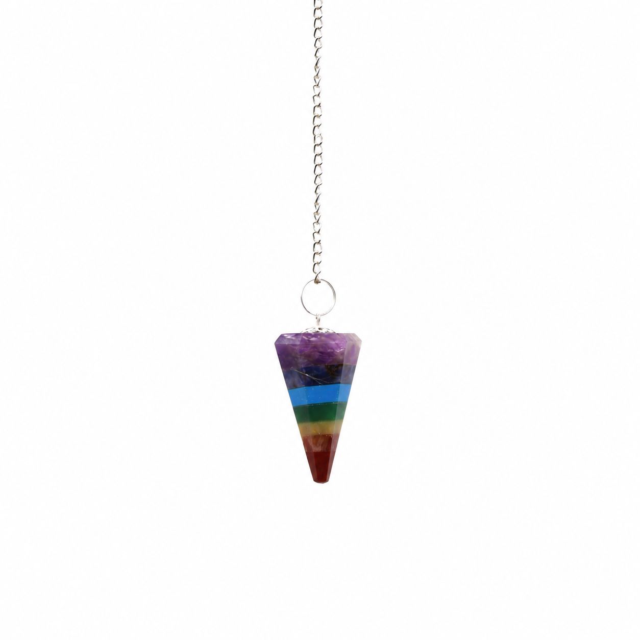 Péndulos Especiales - Chakra 7 Piedras