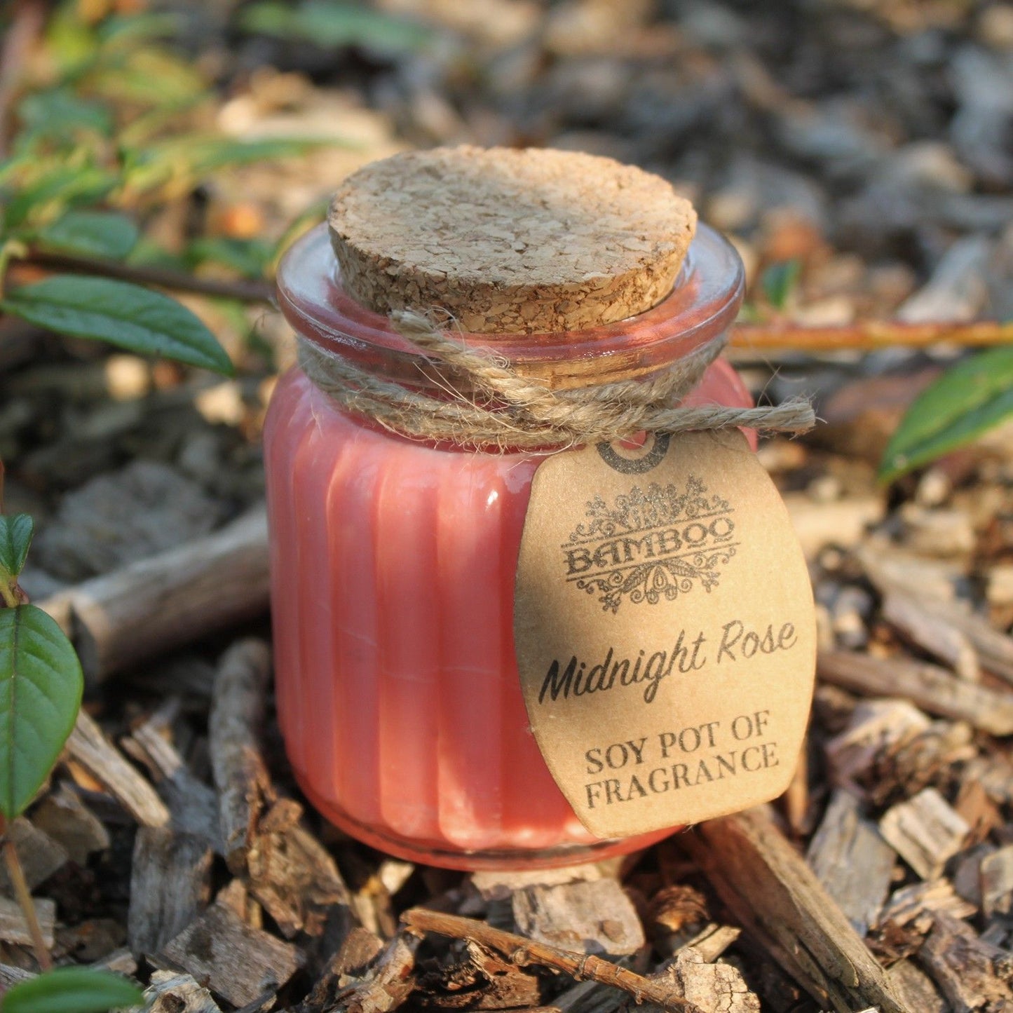Vela de Cera de Soja Tarro - Rosa - Velas de Cera de Soja