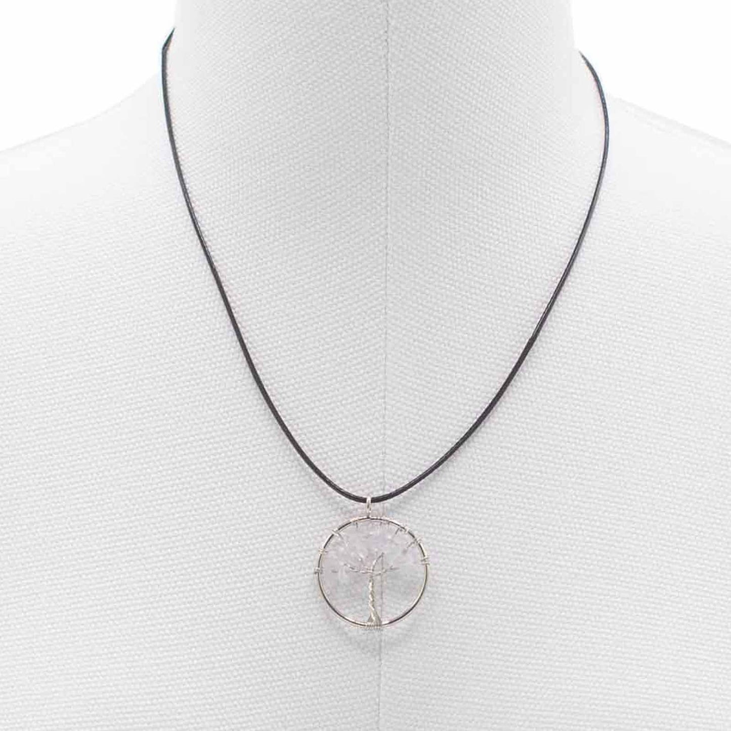 Pendentif Arbre de Vie - Cristal de roche