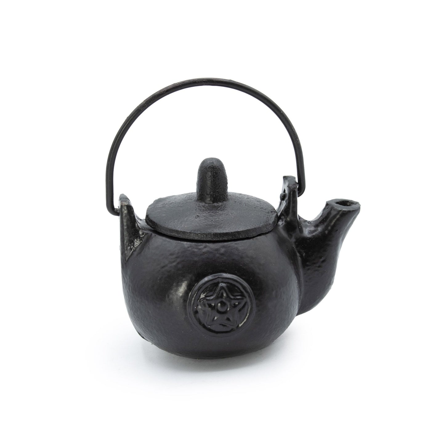 Pequeña olla ritual de hierro fundido con forma de pentágono 8x8x10 cm - Cuencos y calderos rituales