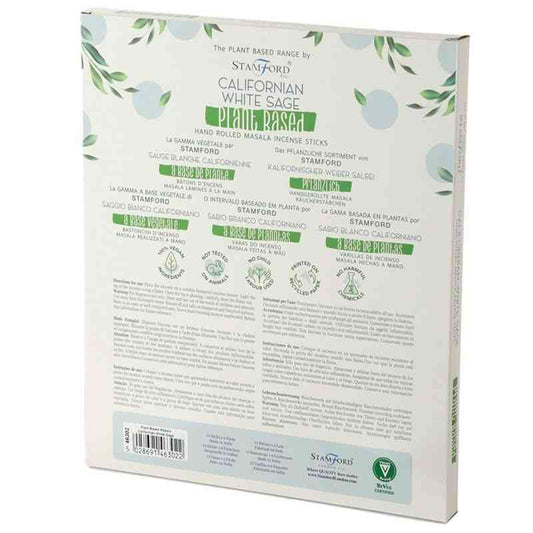 Cajas de Incienso Masala a base de Plantas - Salvia Blanca Californiana - Varitas Incienso Masala a base de Plantas | El Baza