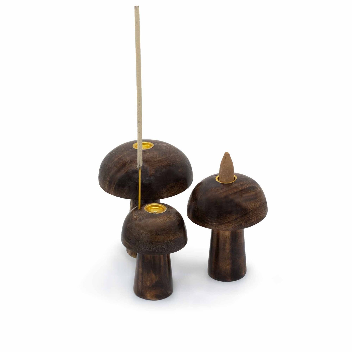 Set de 3 Setas Cono Incienso ((10cm 9cm 8cm) - Soporte de Incienso