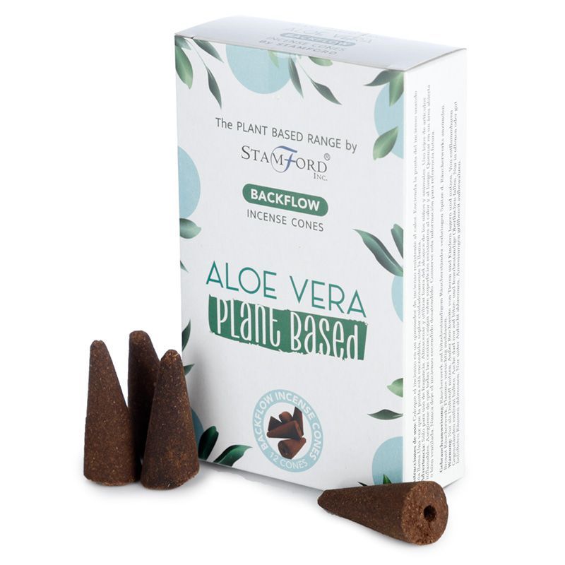 Conos de Incienso de Reflujo a Base de Plantas - Aloe Vera - Conos de Incienso de Reflujo Stamford Premium a base de Plantas