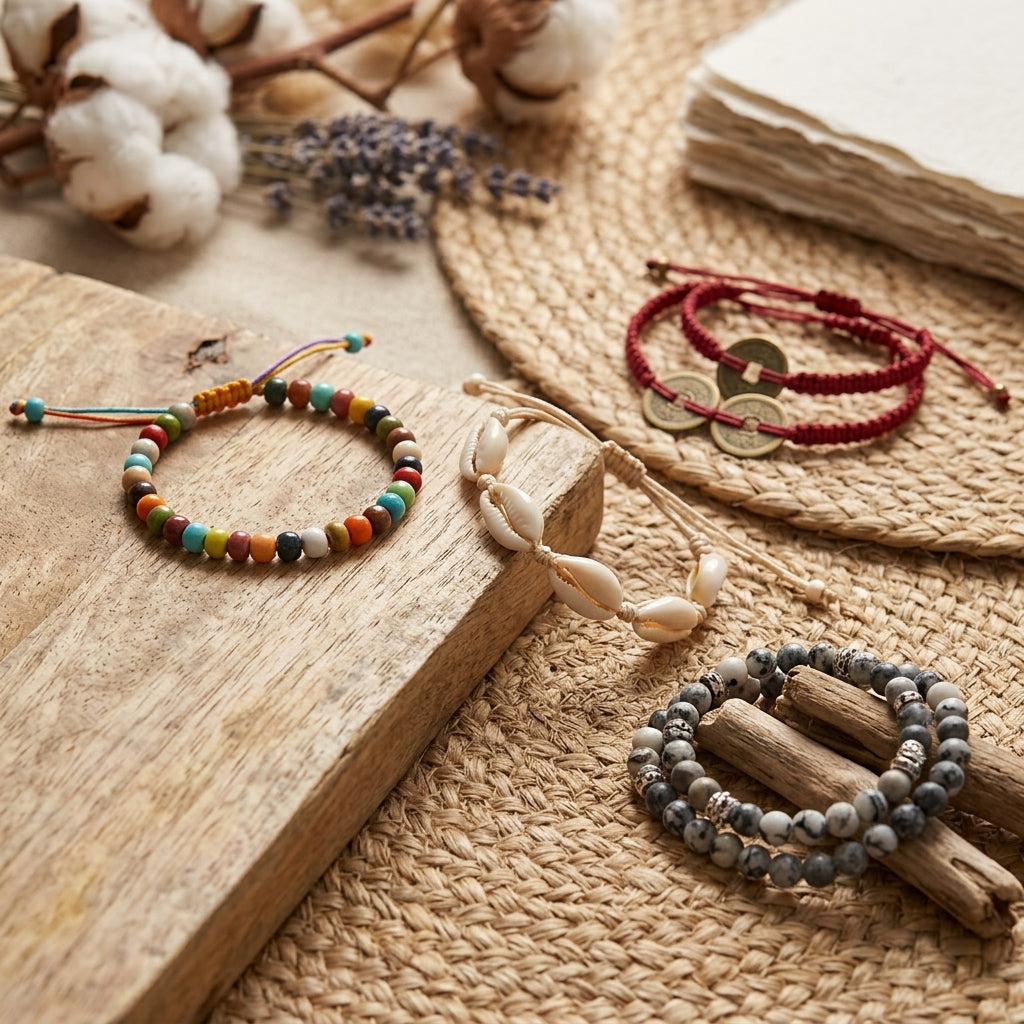 Pulseras de Amistad Hechas a Mano